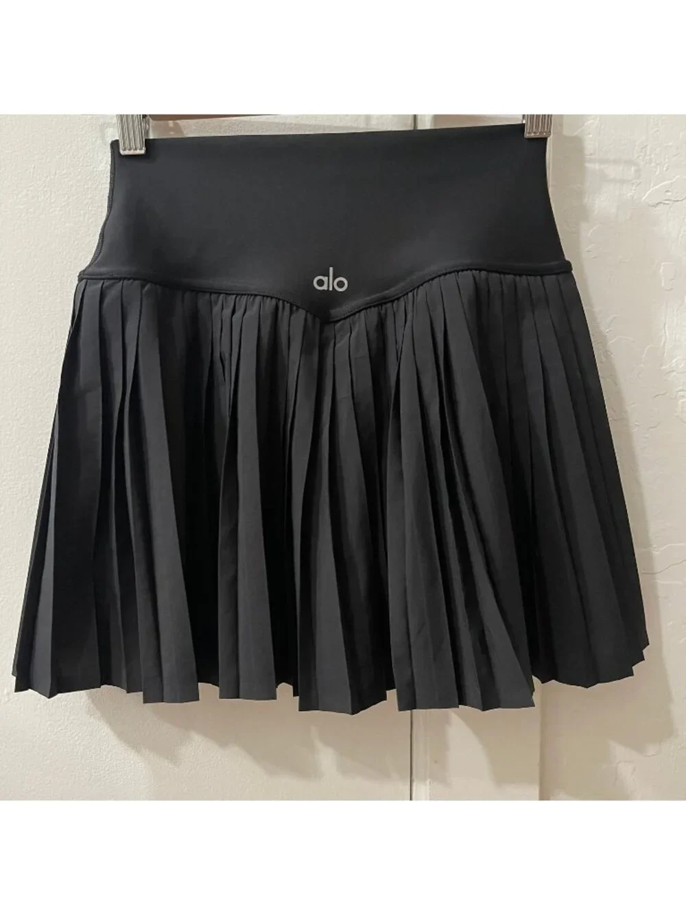 Alo yoga Black Pleated Skirt